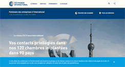 Desktop Screenshot of ccifrance-international.org
